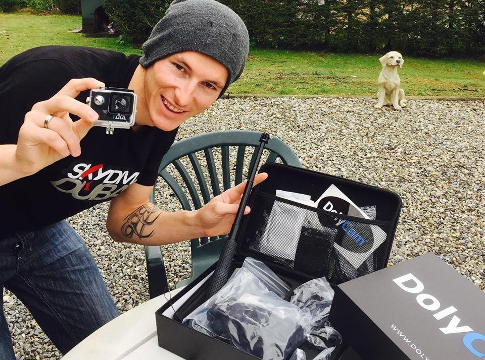 Fabien avec la caméra Dolycam Ydol