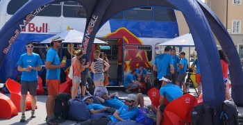 couv Red Bull pre race tent Salzburg