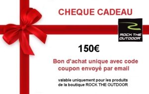 Chèque cadeau pour un achat à valeur de 150 € TTC