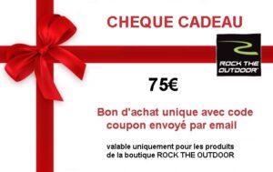 Chèque cadeau pour un achat à valeur de 75 €