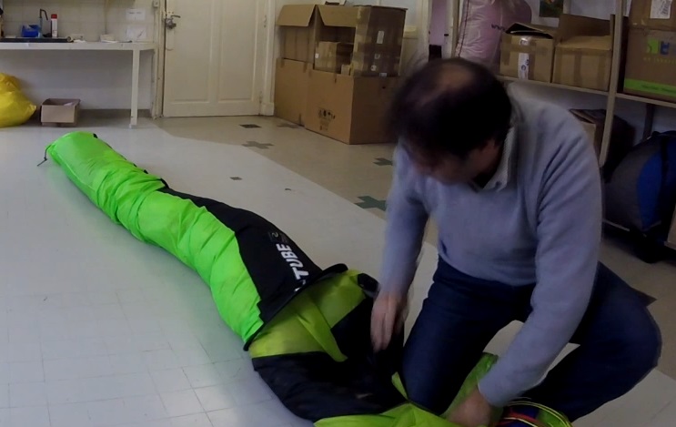 Sac de pliage parapente pour aile biplace
