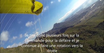 Incidents en cascade après surpilotage et déséquilibre du corps