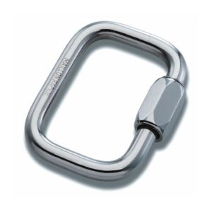 Maillon rapide carré inox 6 mn