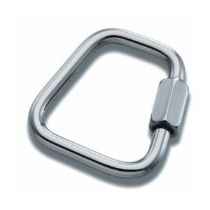 Maillon rapide trapézoïdal inox 6mm