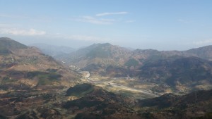 vue imprenable sur le terrain de jeu qu'offre le site de Sirkot quand on se trouve dans la lodge de Babu adventure