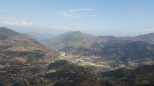 vue imprenable sur le terrain de jeu qu'offre le site de Sirkot quand on se trouve dans la lodge de Babu adventure