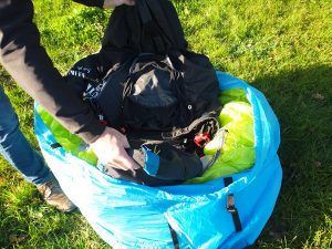 sac parapente Fast Pack pour loger aile et sellette