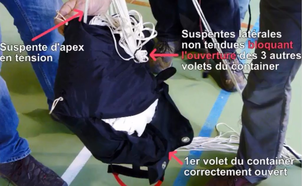 lancer secours parapente