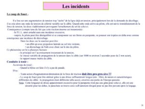 treuil parapente incidents coup de fouet