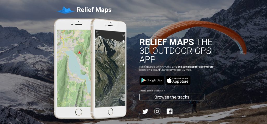 relief maps home