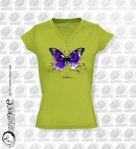 T-shirt parapente PAPILLON VERT F15