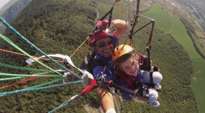 vertige en baptême parapente