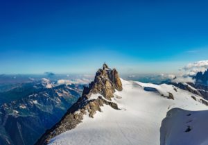 Aiguille du midi depuis le tacul