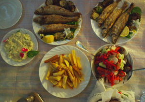 repas poissons lac Ohrid Albanie