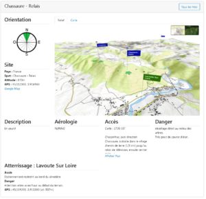 fiche site journal de vol parapente