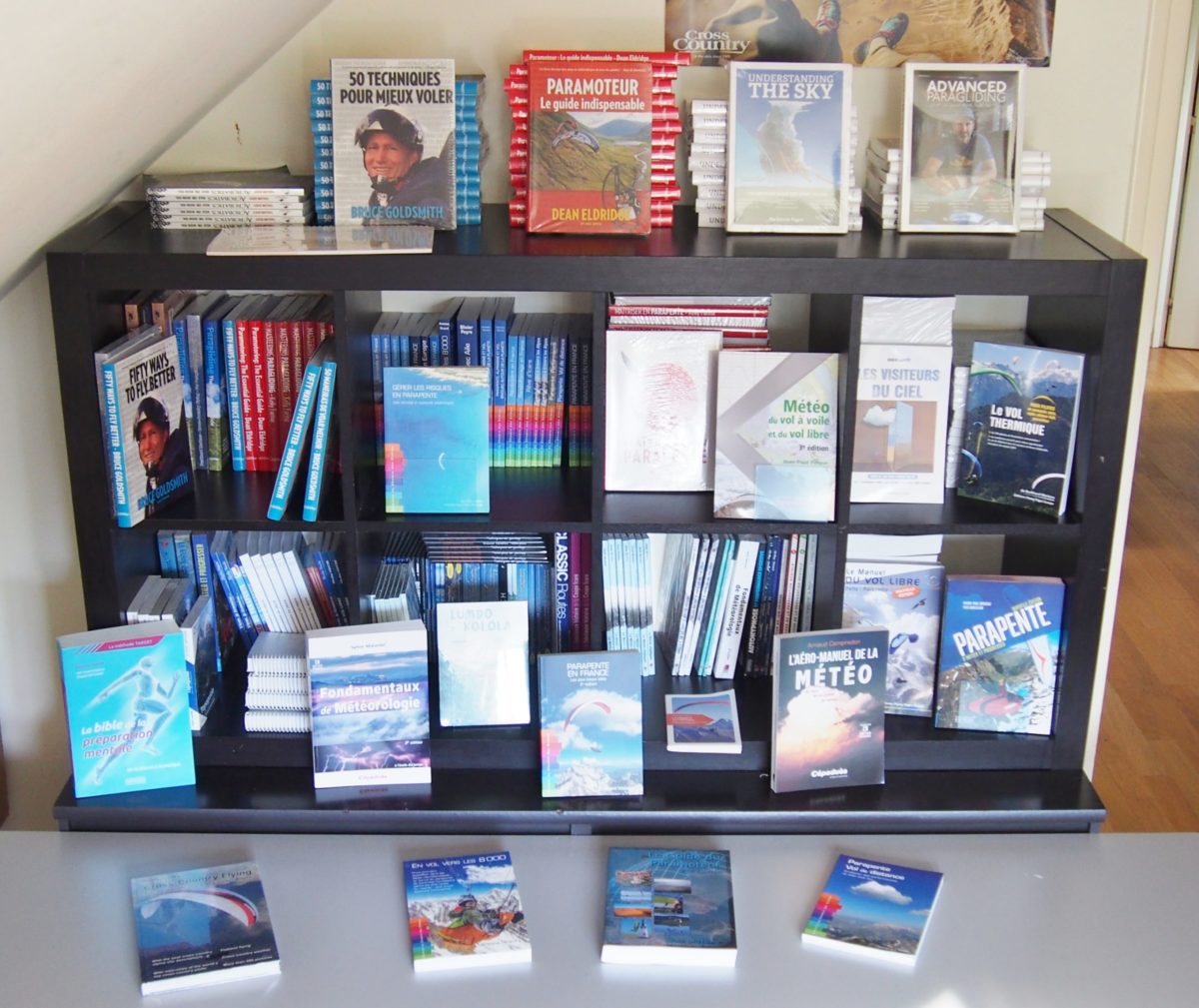 plus de 75 références de livres et DVD parapente et