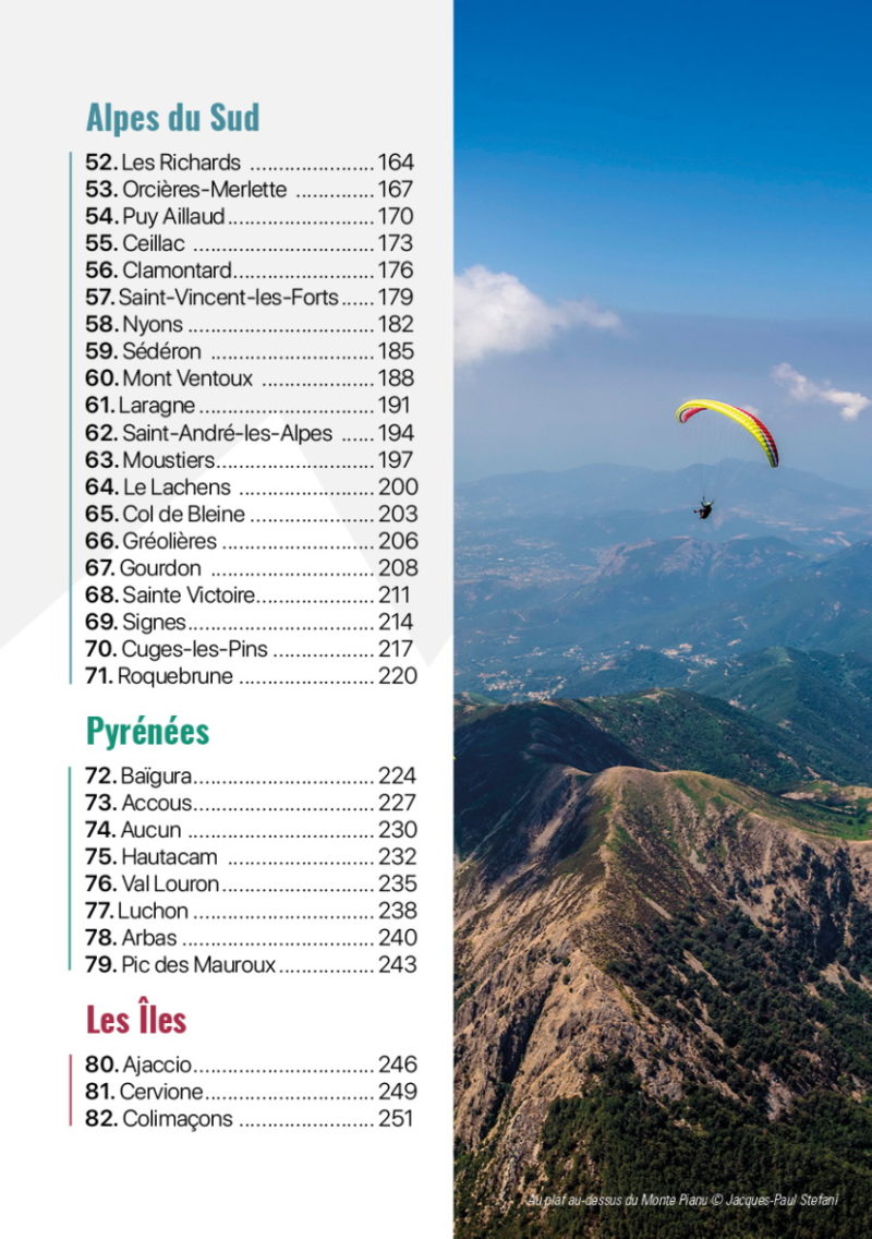 fiche Parapente en France