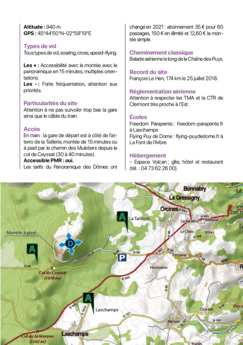 fiche Parapente en France