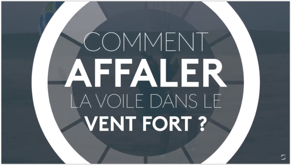 affaler voile parapente