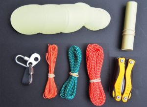 Kit de réparation pour parapentiste averti (ripstop, maillons, suspentes)