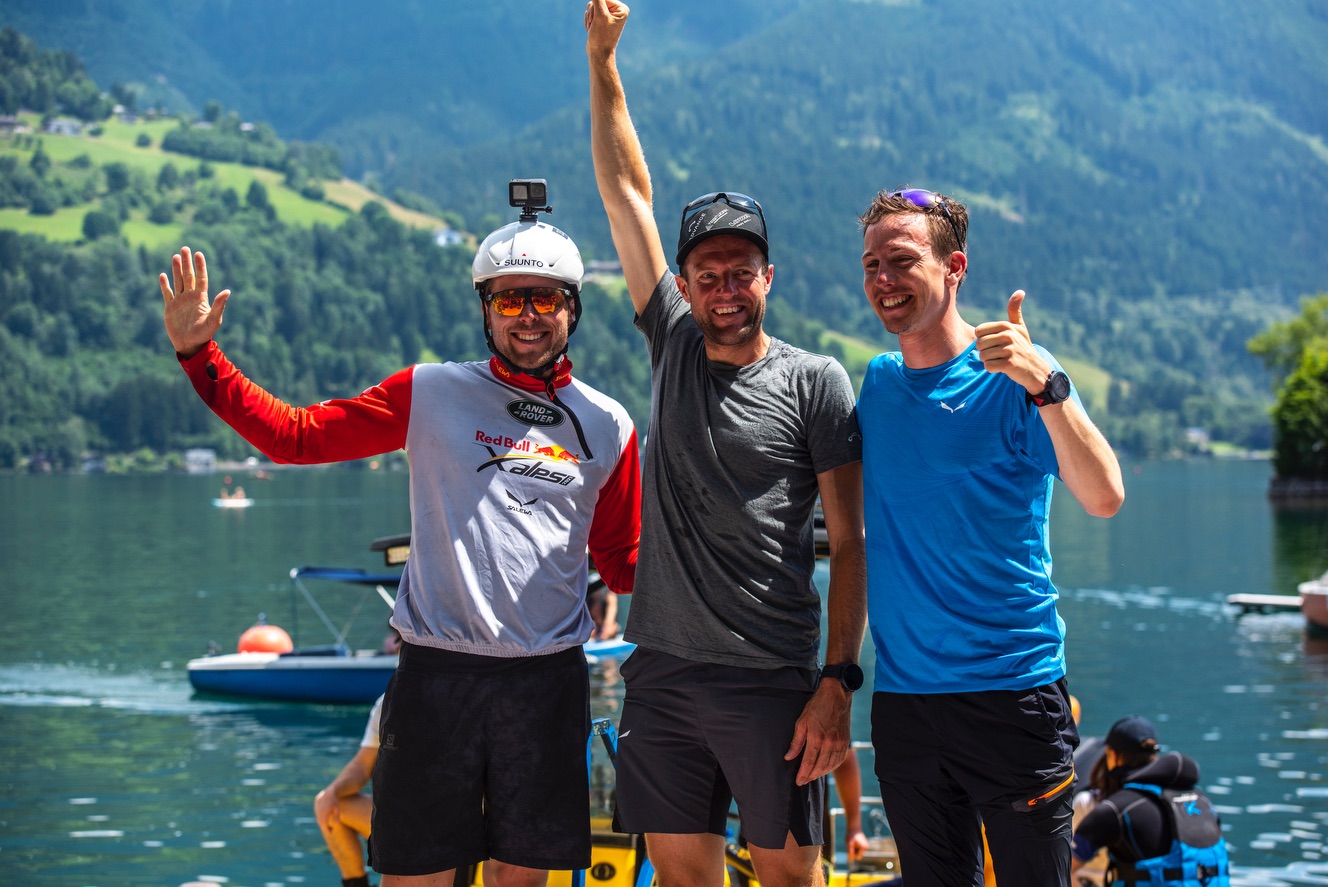 Patrick von Känel, Chrigel Maurer et Simon Oberrauner (de gauche à droite) ont atteint Zell am See © zoom / Christian Lorenz