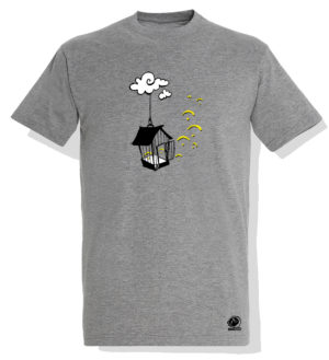 T-shirt parapente homme FREE D'HOME (3 coloris dont 1 bio)