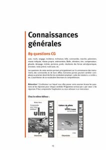 500 questions Pilote ULM avec réponses commentées