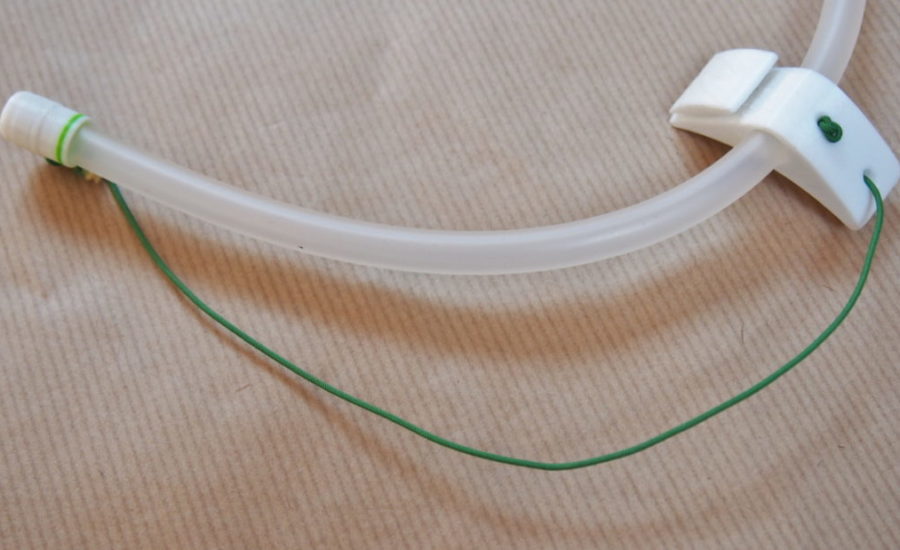kit urinaire parapente : fixation à la cheville