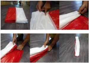 pliage parachute de secours