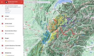carte des brises des alpes