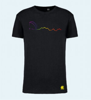 T-shirt parapente homme "Lignette" 100% coton