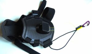 support de cuisse avec adaptateur vario (cordeltte d'assurage filet de pêche nylon très résistant)