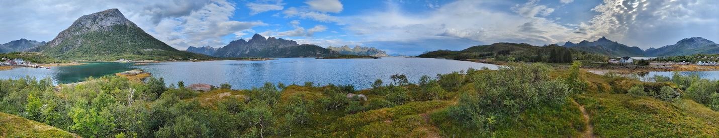 parapente aux Lofoten panorama