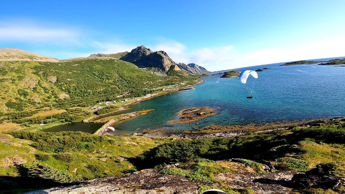 parapente aux Lofoten