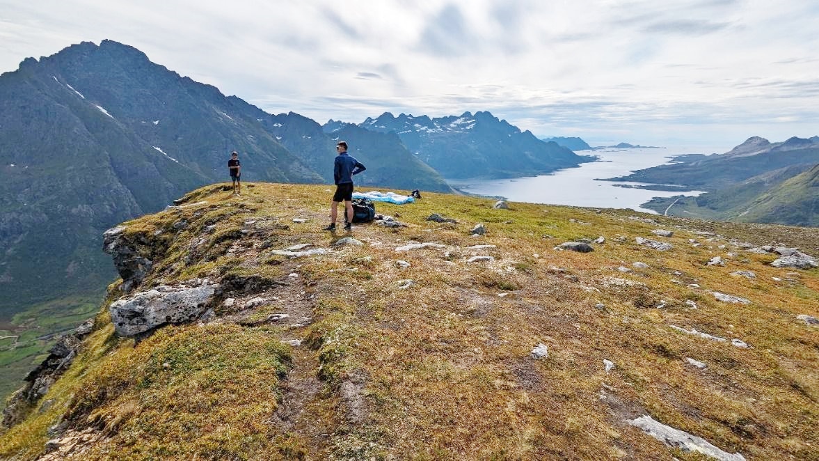 parapente aux Lofoten randonnée