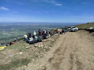 séjour parapente Espagne - déco du site d'Arcones