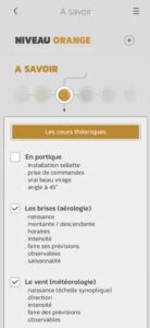appli vol parapente travailler les exercices