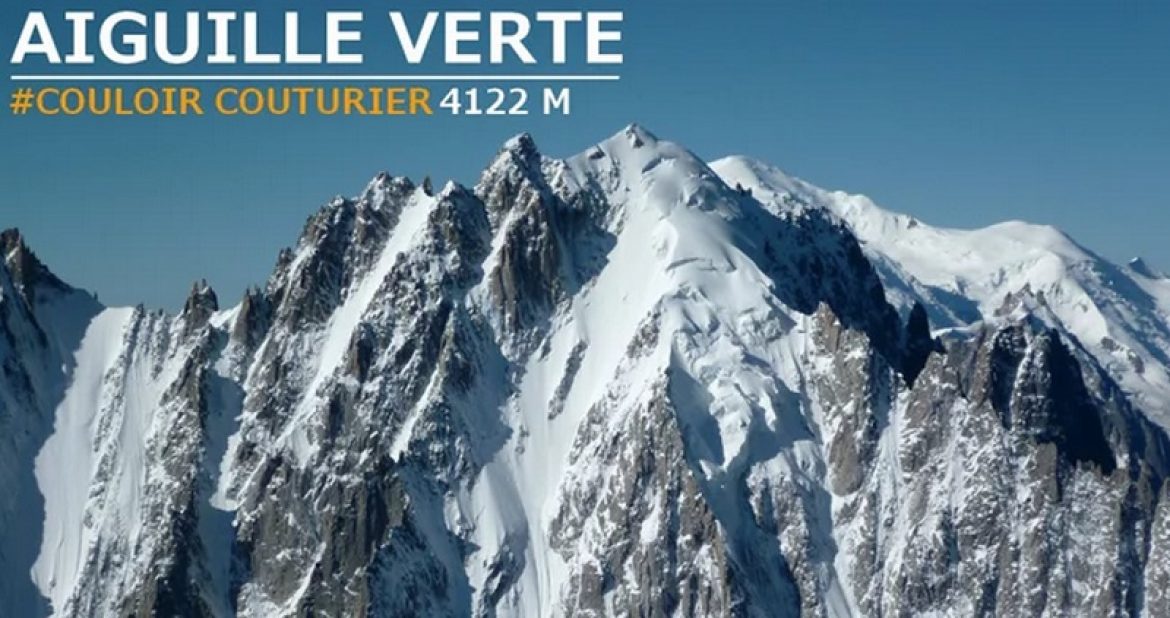 Un couloir jusqu&rsquo;à l&rsquo;Aiguille Verte et descente speed flying