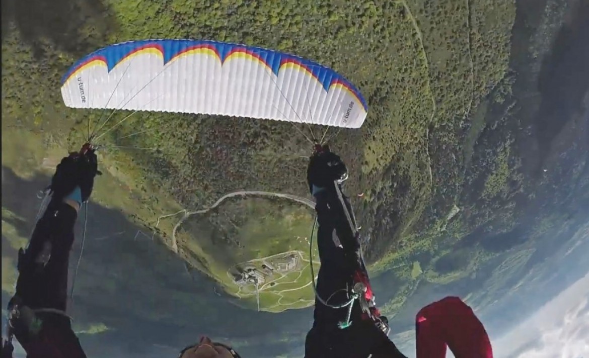 Parapente acrobatique au Puy de Dôme 2017 avec Antoine