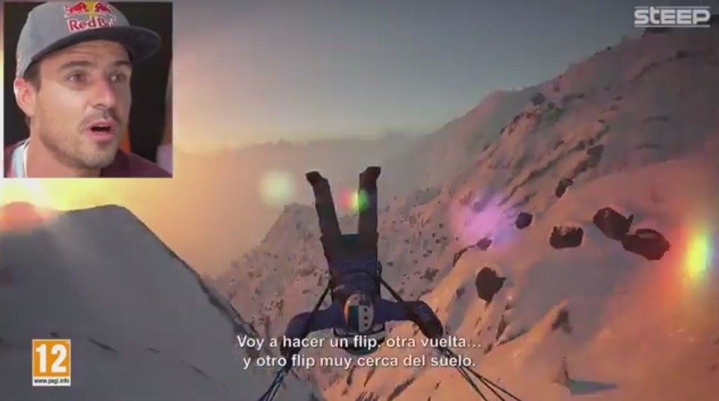 Horacio Llorens joue au jeu Ubisoft outdoor « Steep »