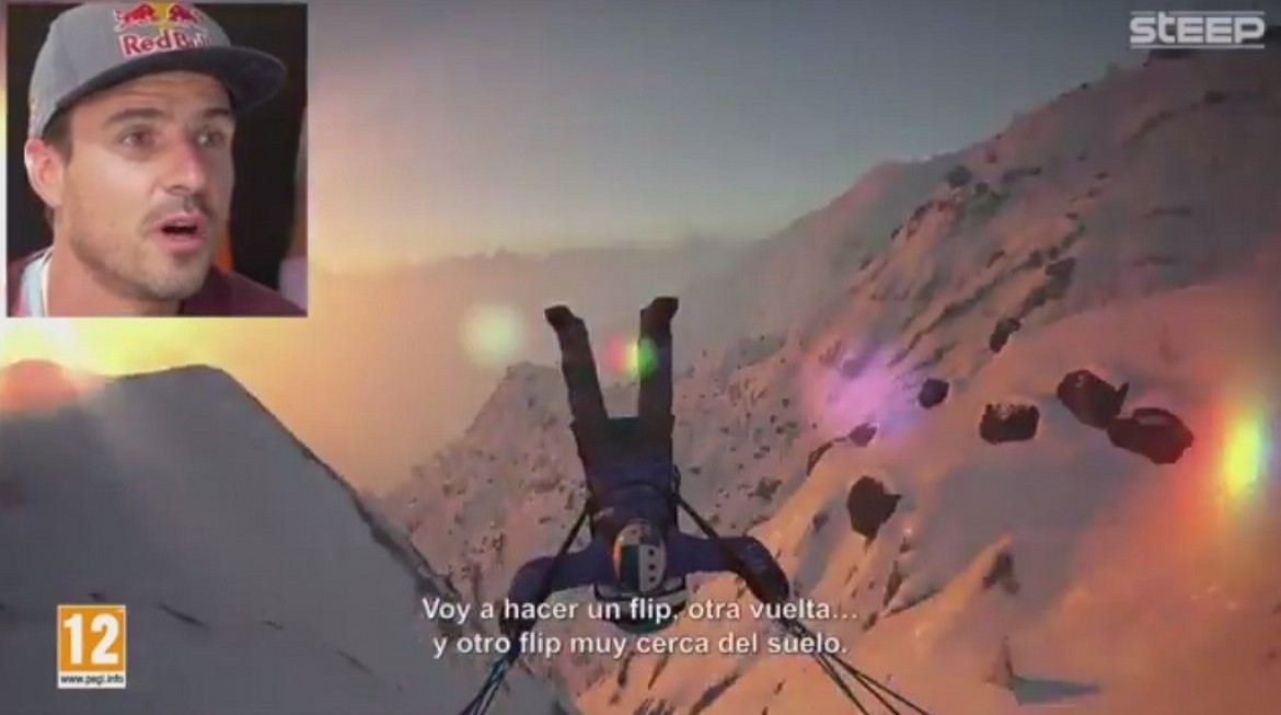 Horacio Llorens joue au jeu Ubisoft outdoor « Steep »