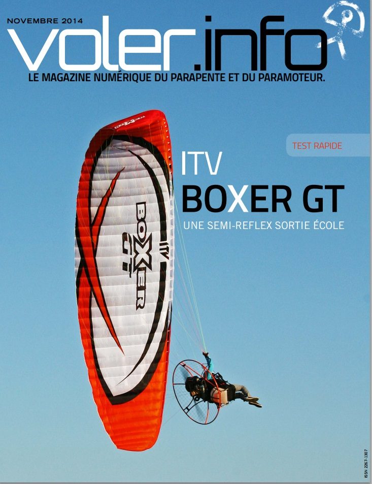 Essai de l&rsquo;aile ITV Boxer GT par Sylvain Dupuis (Voler Info)