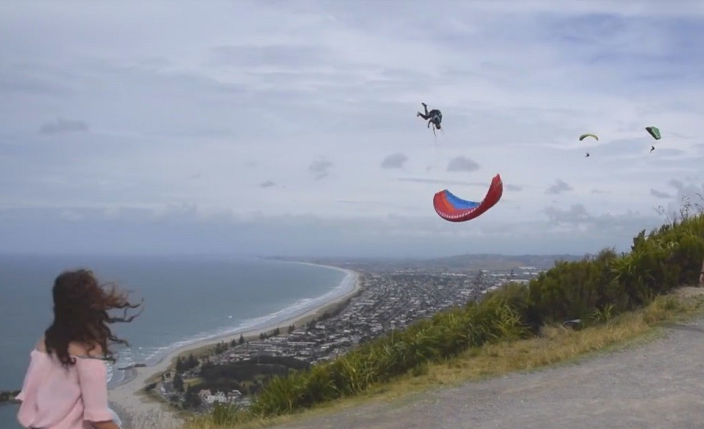 Session soaring de « crazy pilots » en Rapido à Mauao (Nouvelle Zélande)