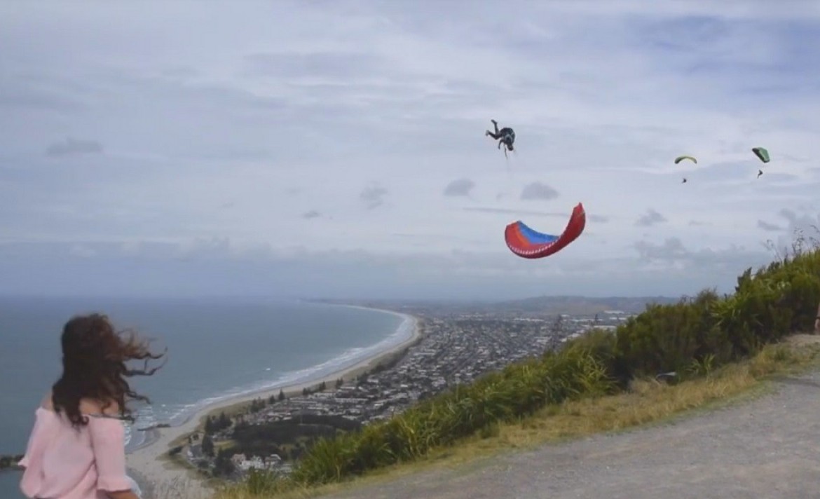Session soaring de « crazy pilots » en Rapido à Mauao (Nouvelle Zélande)