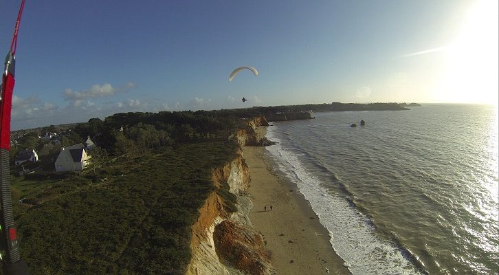 Vol sur le site parapente Pénestin (56)