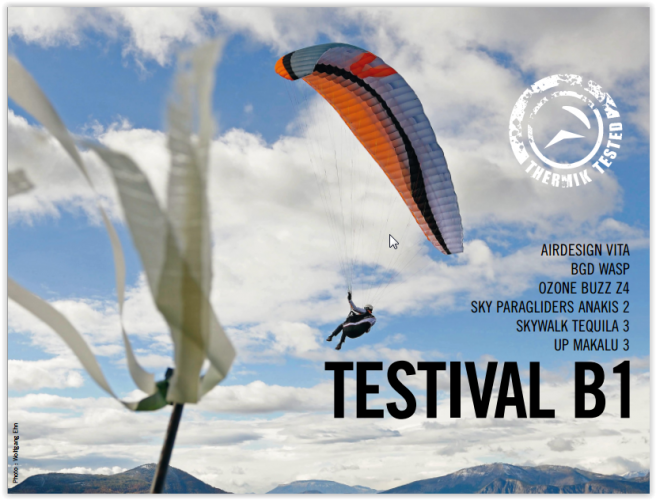 Test parapente : comparatif de 6 ailes EN B avec VOLER INFO