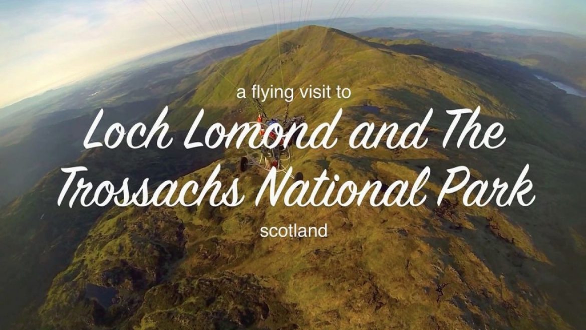 Ballade en paramoteur au dessus d&rsquo;un parc national en Ecosse