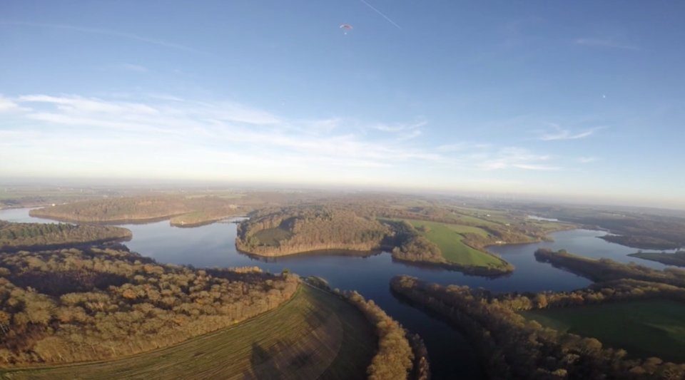 Ballade paramoteur à Gerpinnes avec Dimitri Fossé (Belgique)
