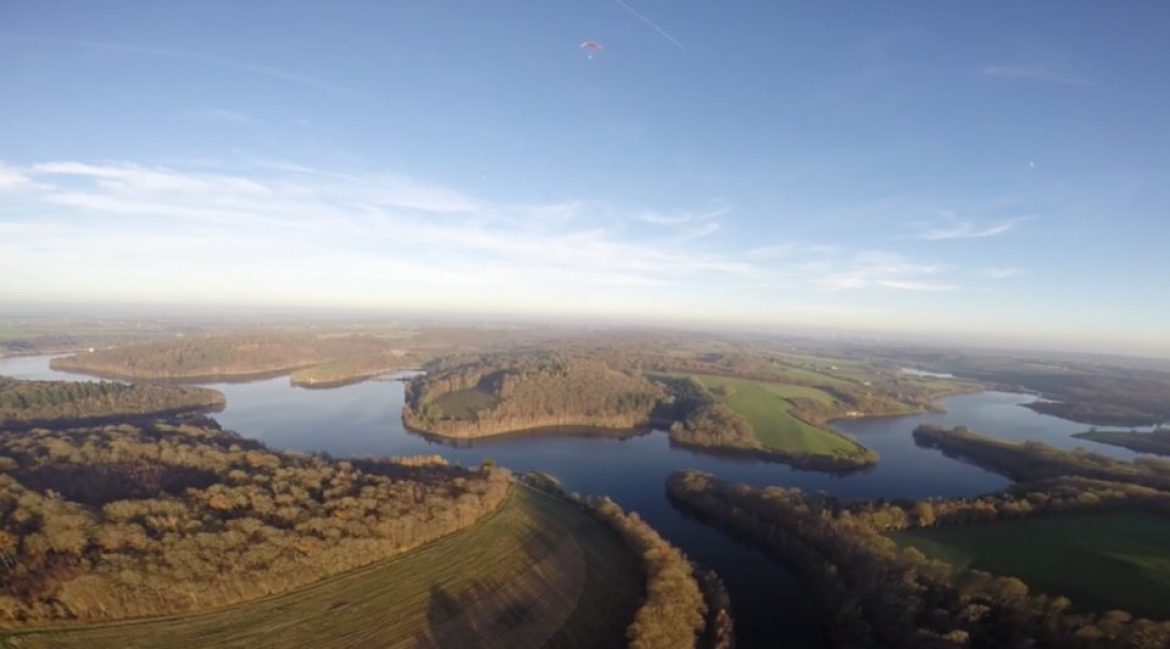 Ballade paramoteur à Gerpinnes avec Dimitri Fossé (Belgique)