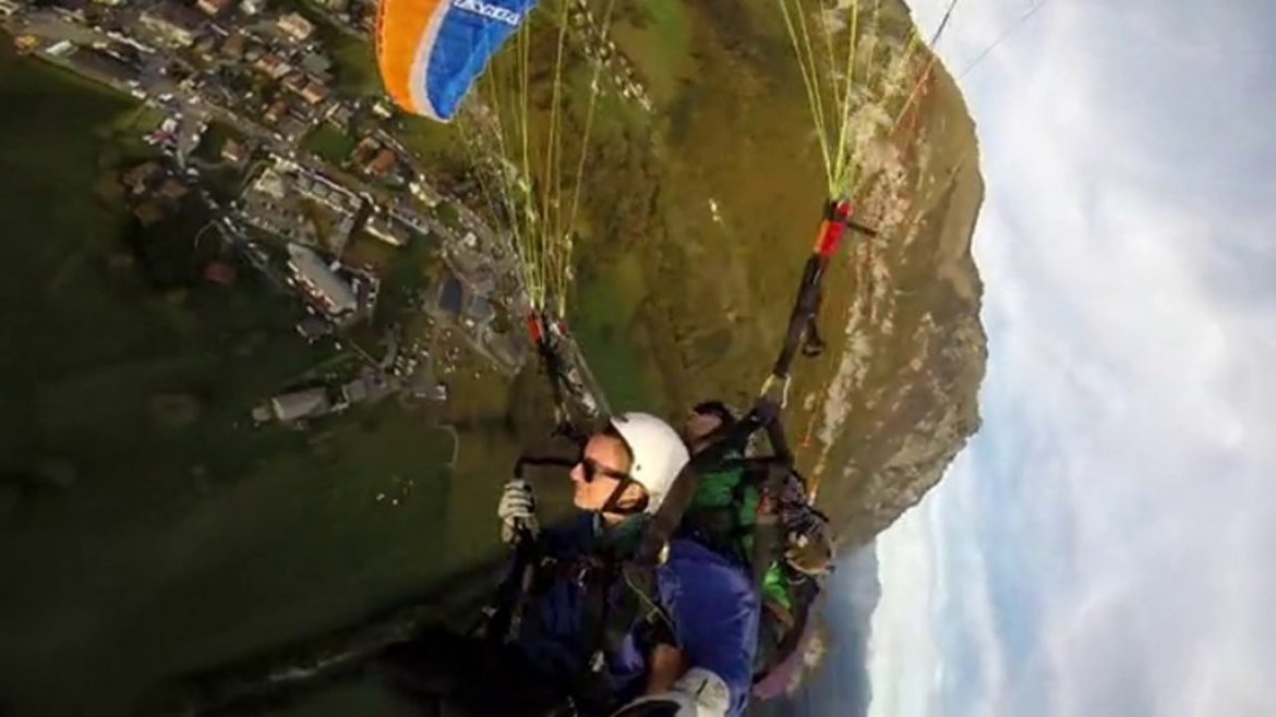 Baptême parapente à Mieussy avec l&rsquo;école Les Choucas